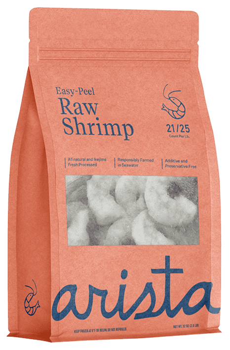 A package of Arista Shrimp.